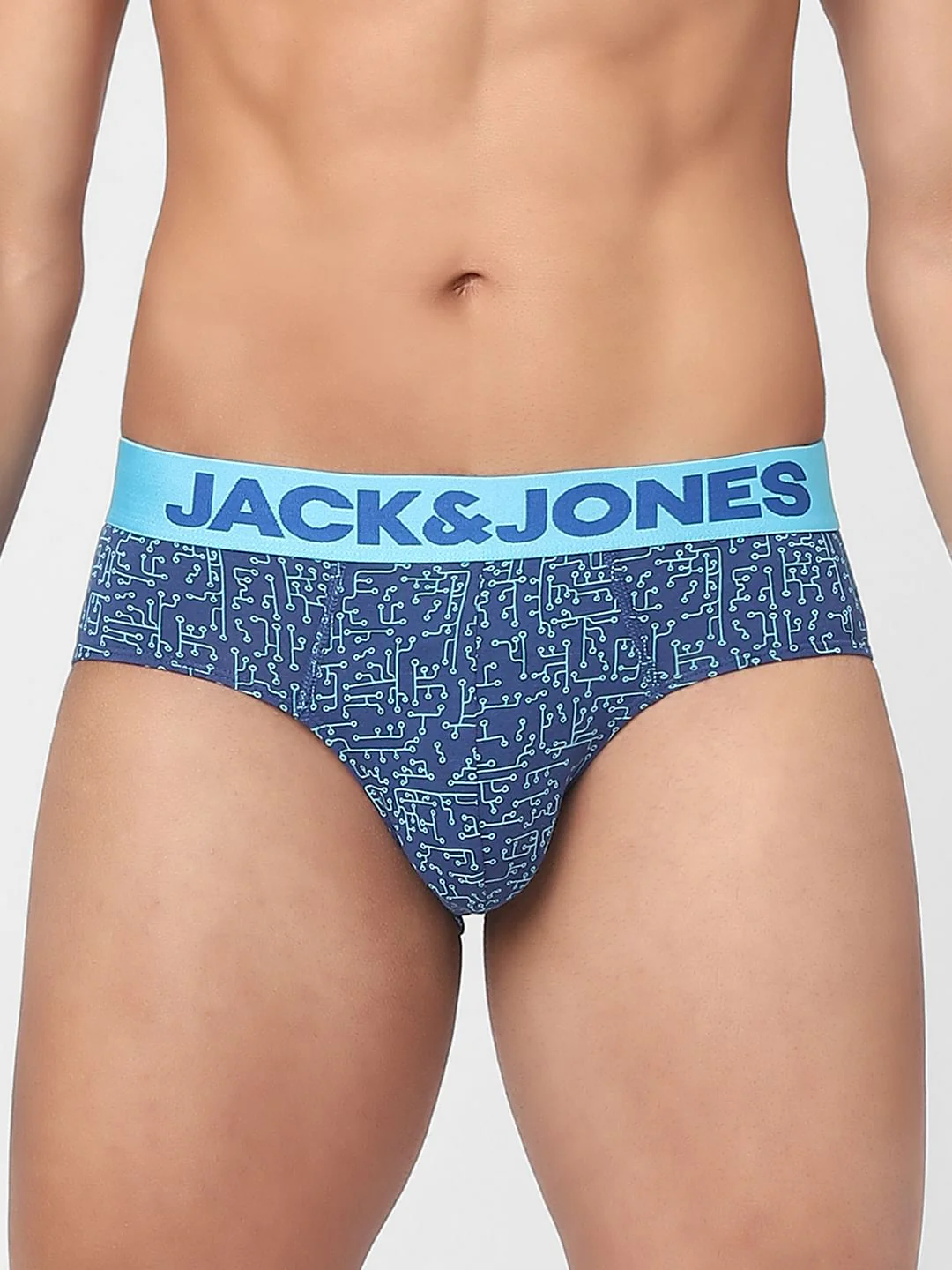 Briefs Blue Circuit Print Briefs