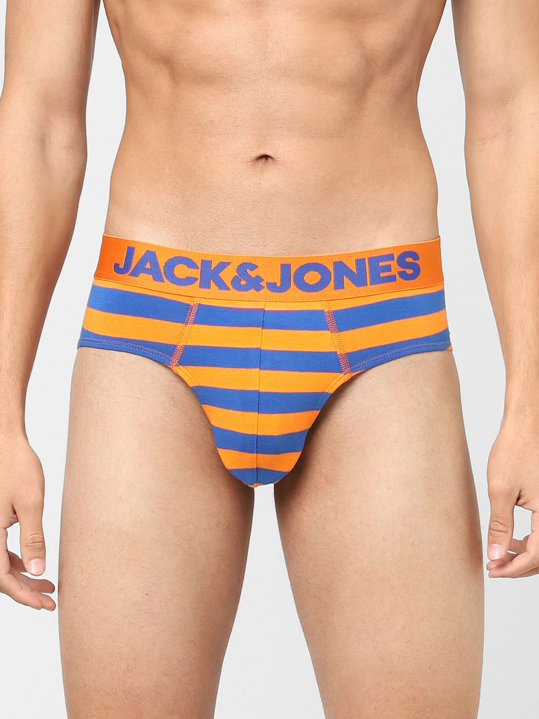 Orange Striped Briefs