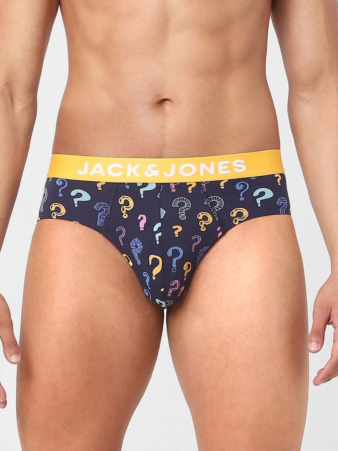 Blue Question Mark Printed Briefs