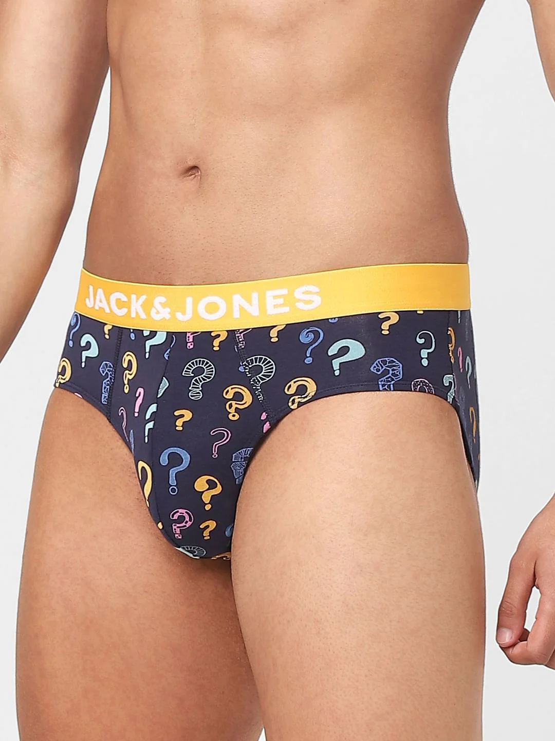 Blue Question Mark Printed Briefs - Image 2