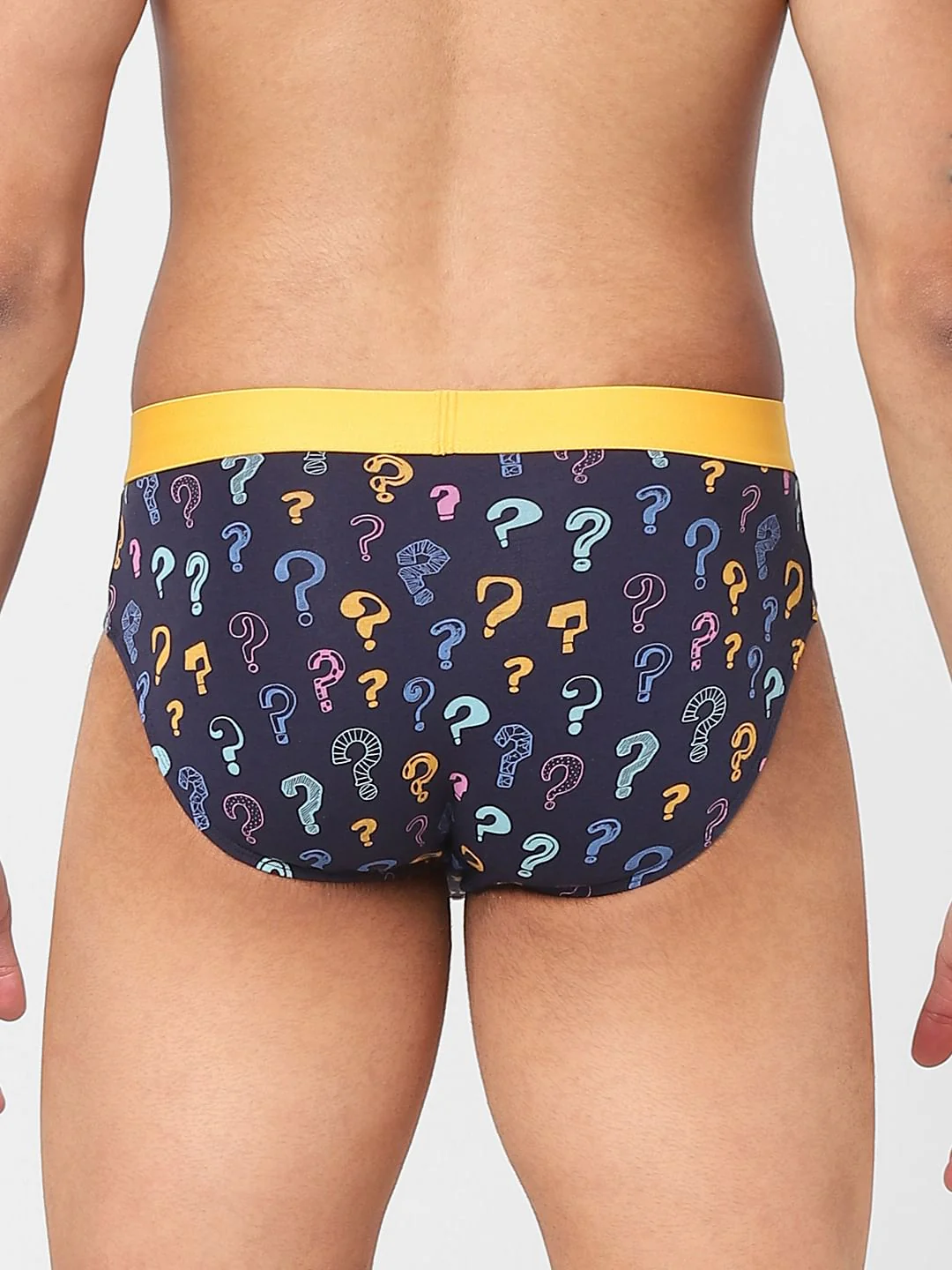 Blue Question Mark Printed Briefs - Image 3