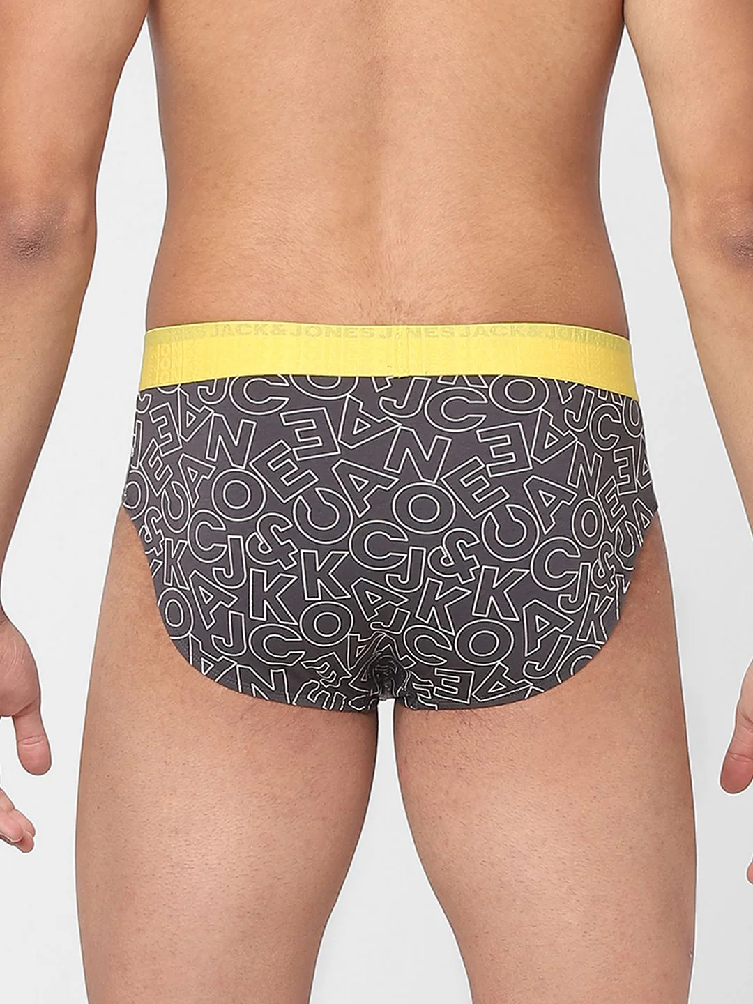 Grey Printed Briefs - Image 3