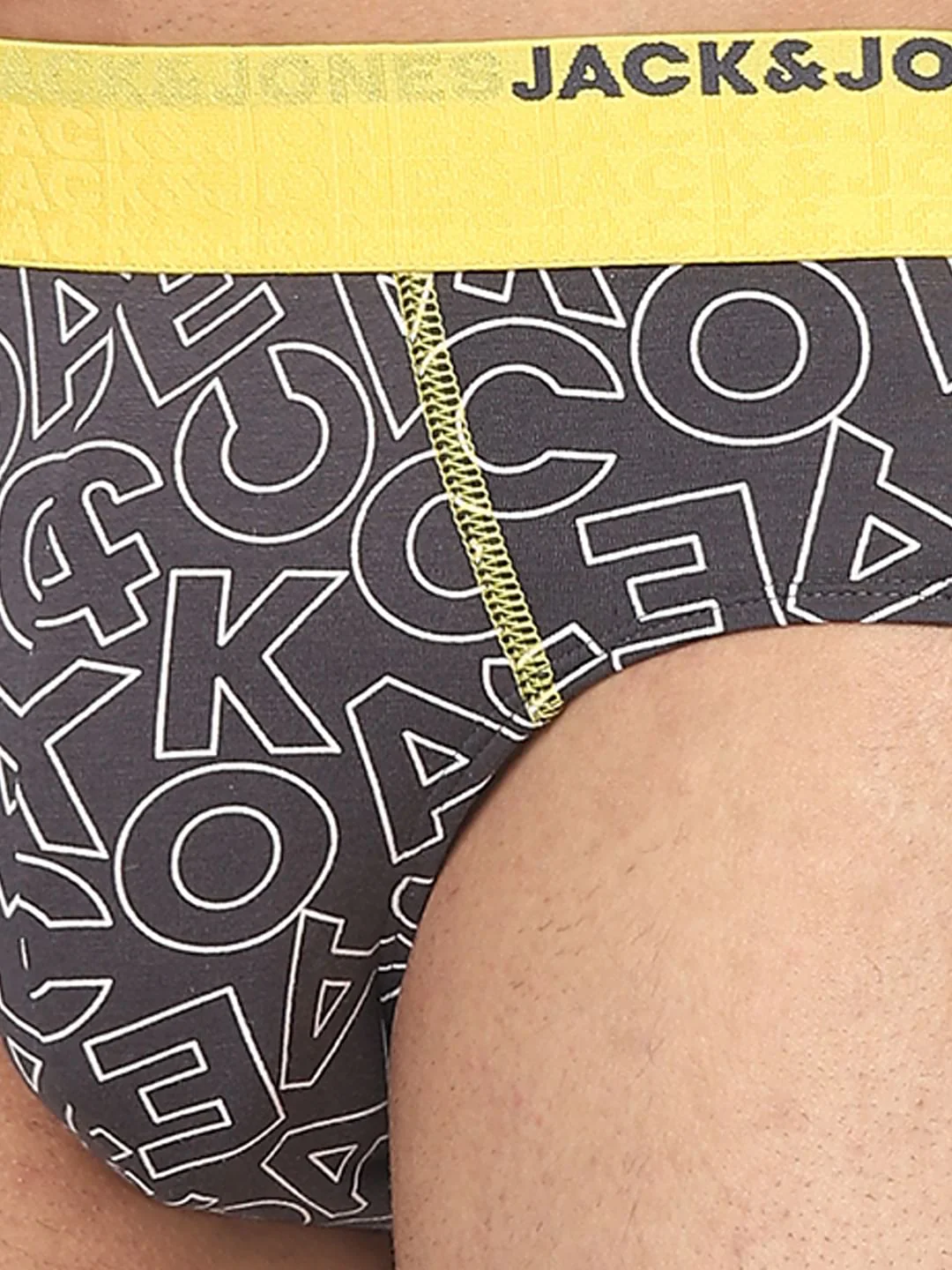 Grey Printed Briefs - Image 4