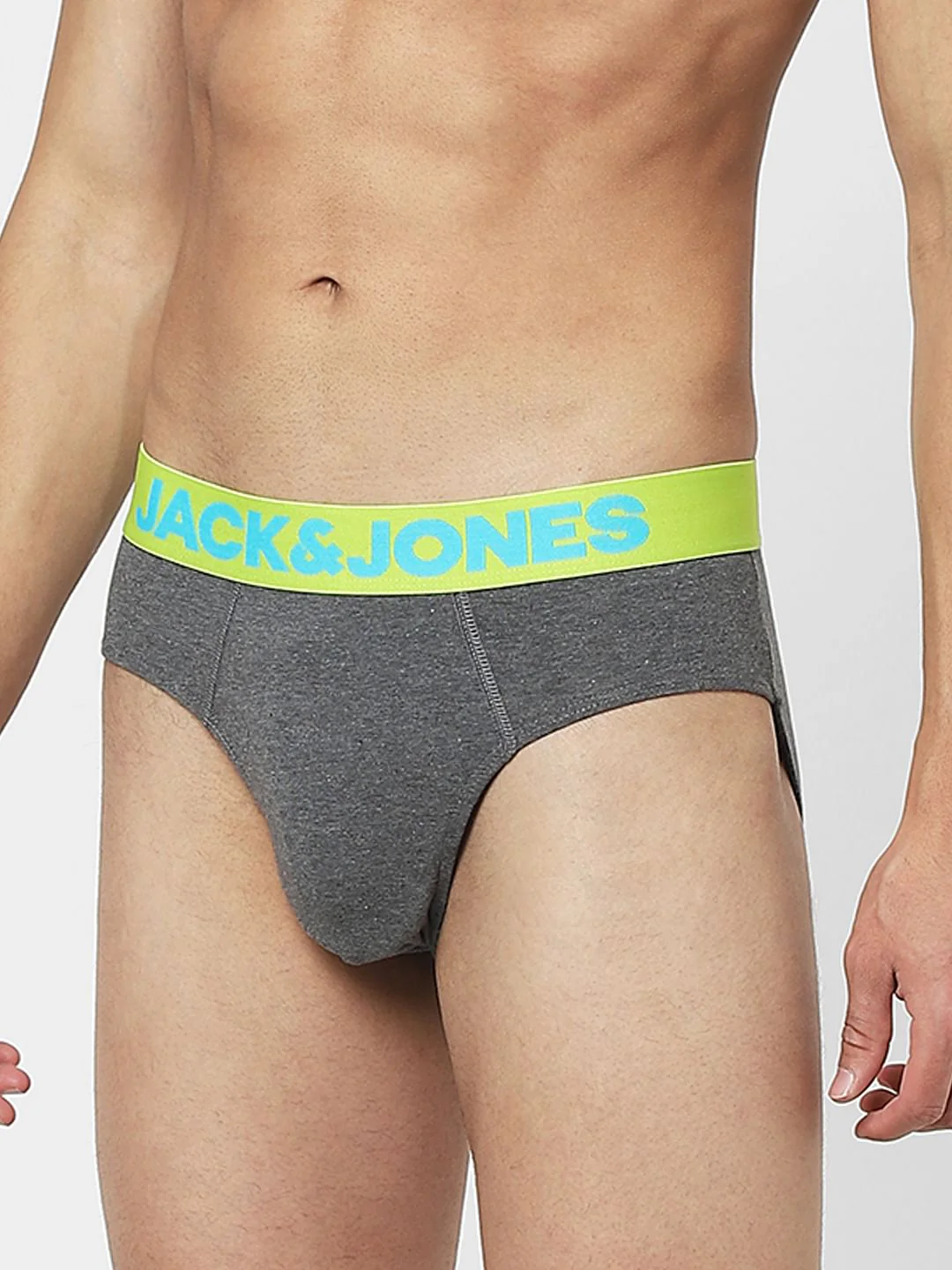 Grey Logo Print Briefs - Image 2