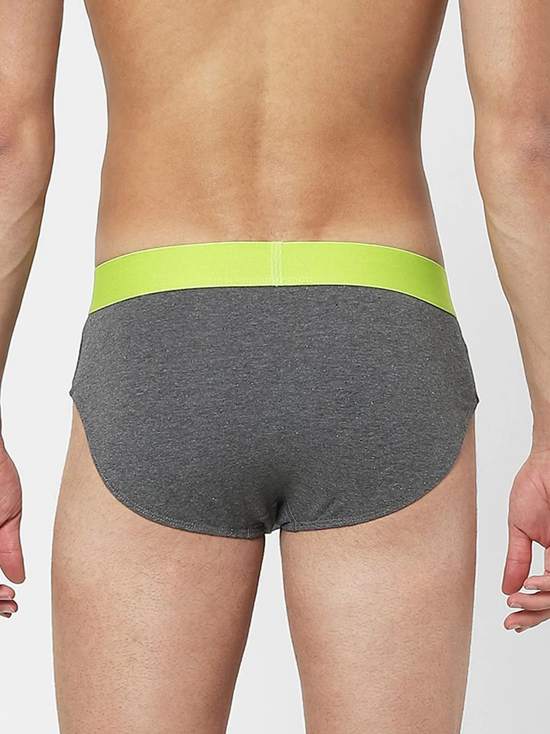 Grey Logo Print Briefs - Image 3