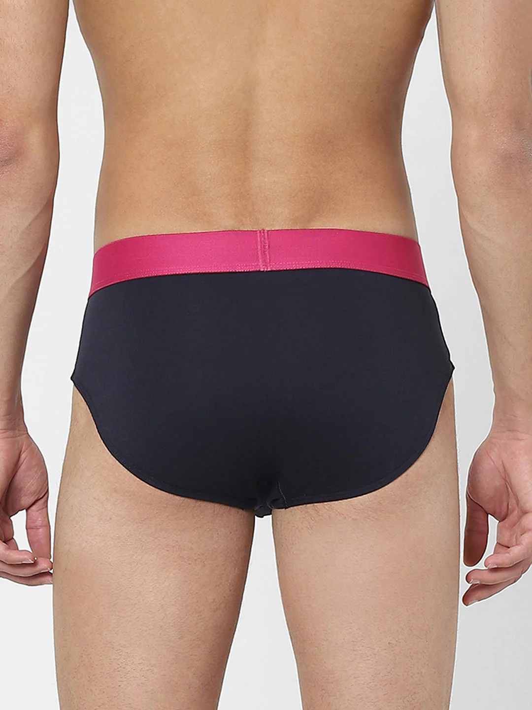 Navy Blue Logo Print Briefs - Image 3