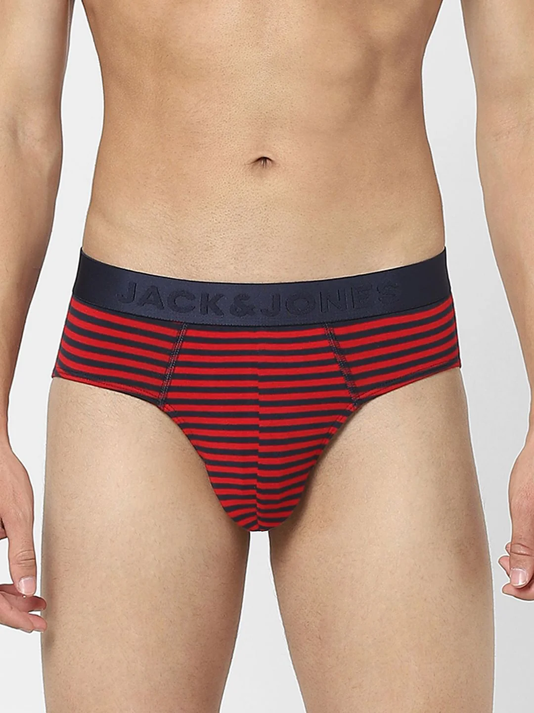 Pack Of 2 Blue & Red Striped Briefs - Image 2