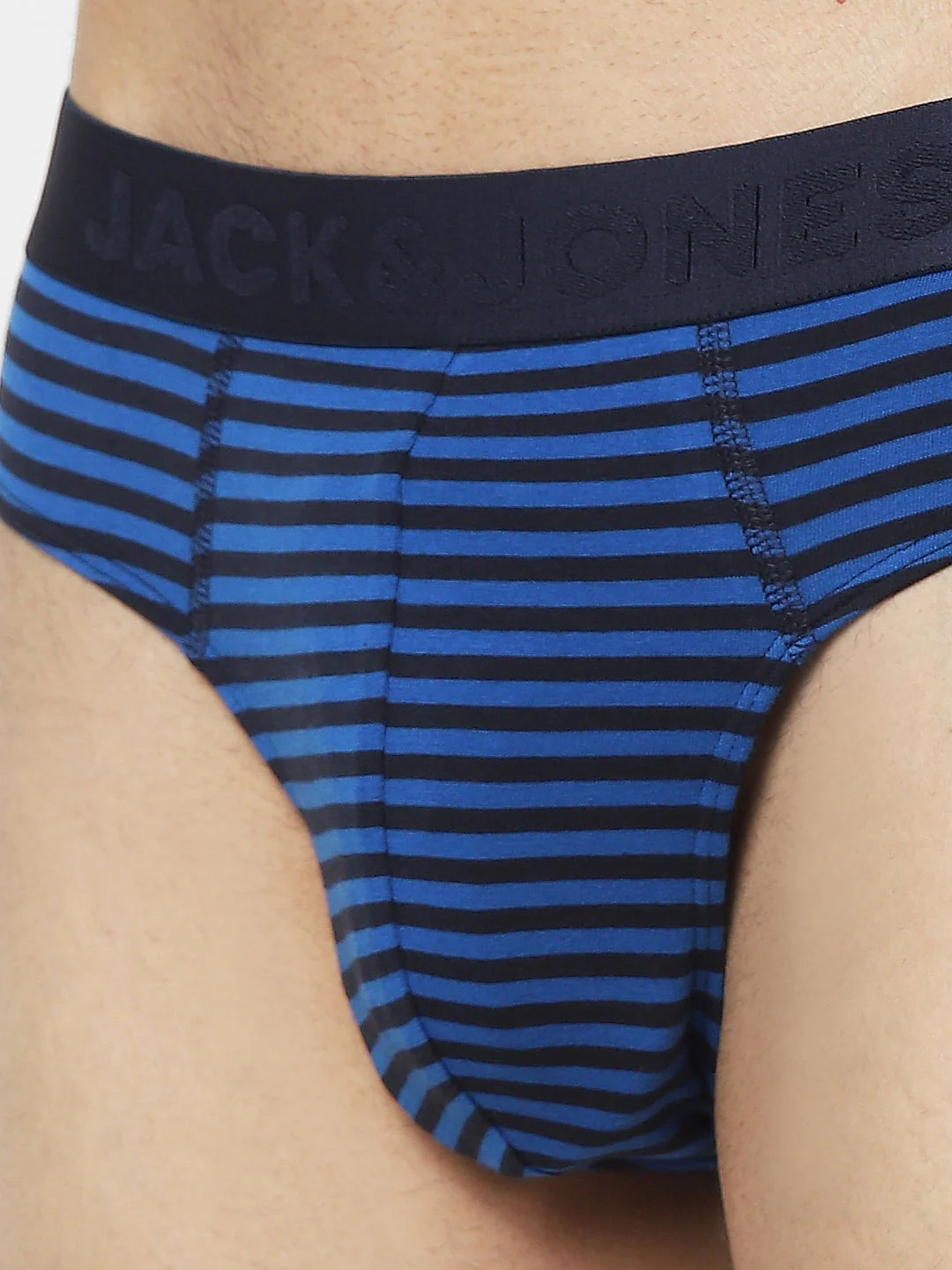 Pack Of 2 Blue & Red Striped Briefs - Image 4