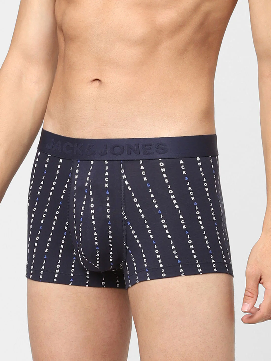 Dark Blue Printed Trunks - Image 2