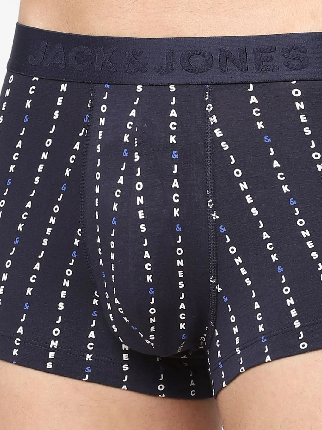 Dark Blue Printed Trunks - Image 4