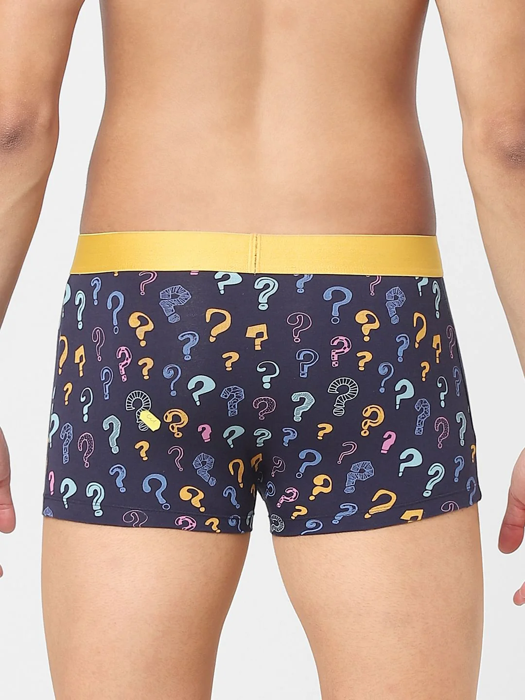 Blue Question Mark Printed Trunks - Image 3