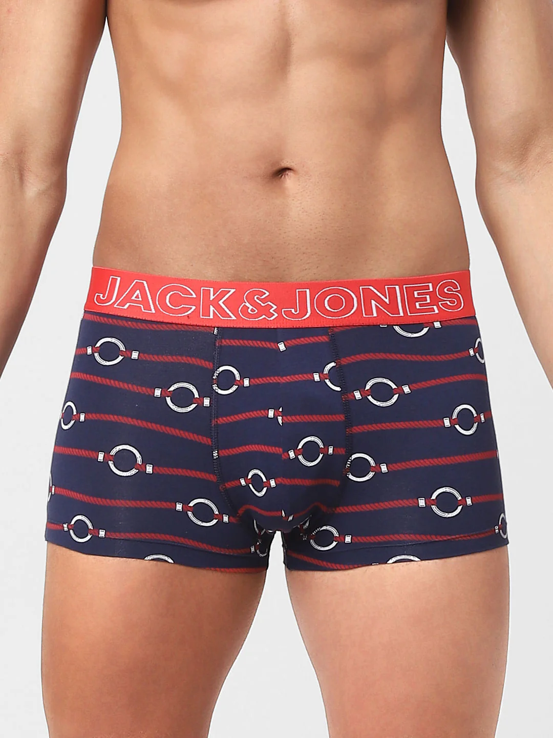 Blue Printed Trunks