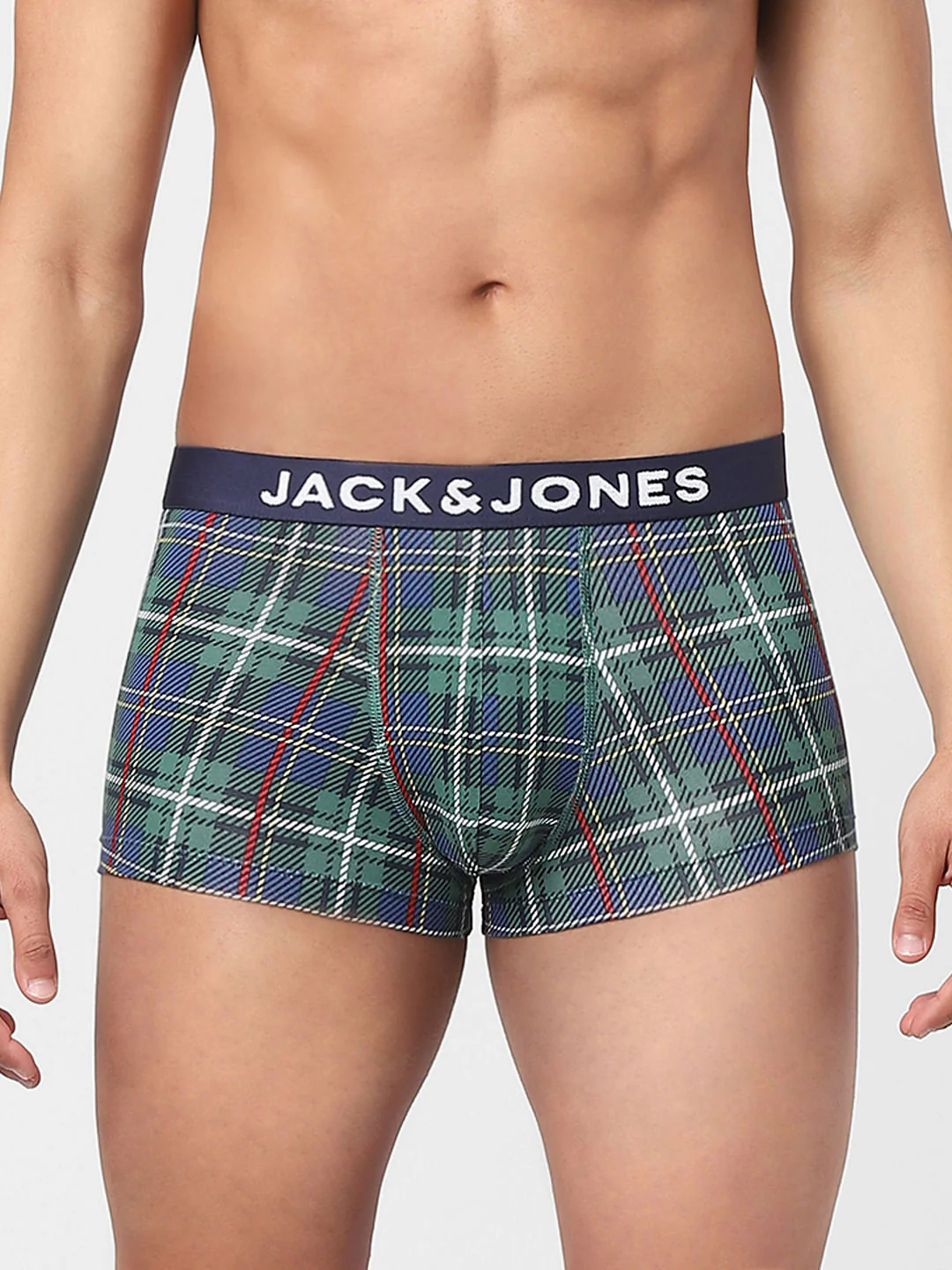 Pack Of 2 Green & Red Check Trunks - Image 2