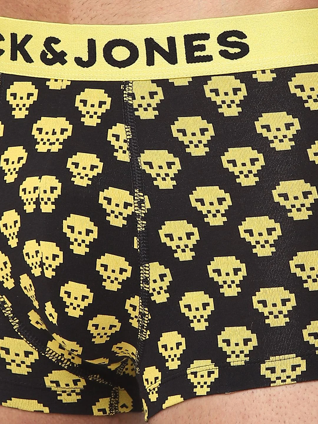 Black Skull Print Trunks - Image 4