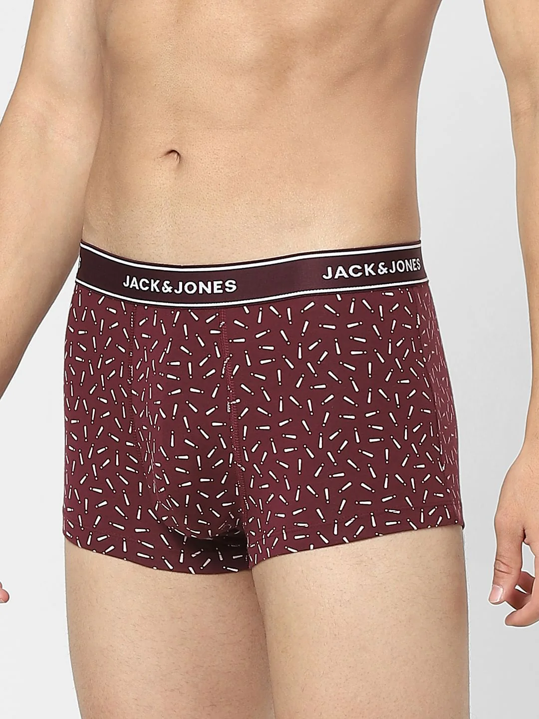 Maroon Graphic Print Trunks - Image 2