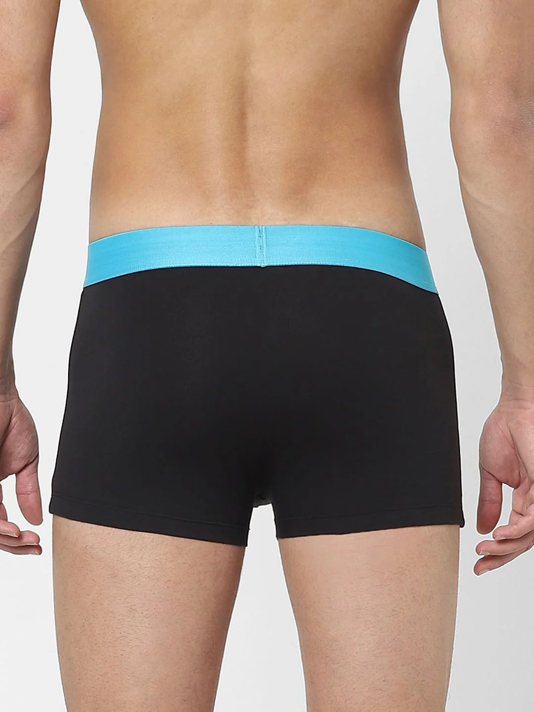 Black Logo Print Trunks - Image 3