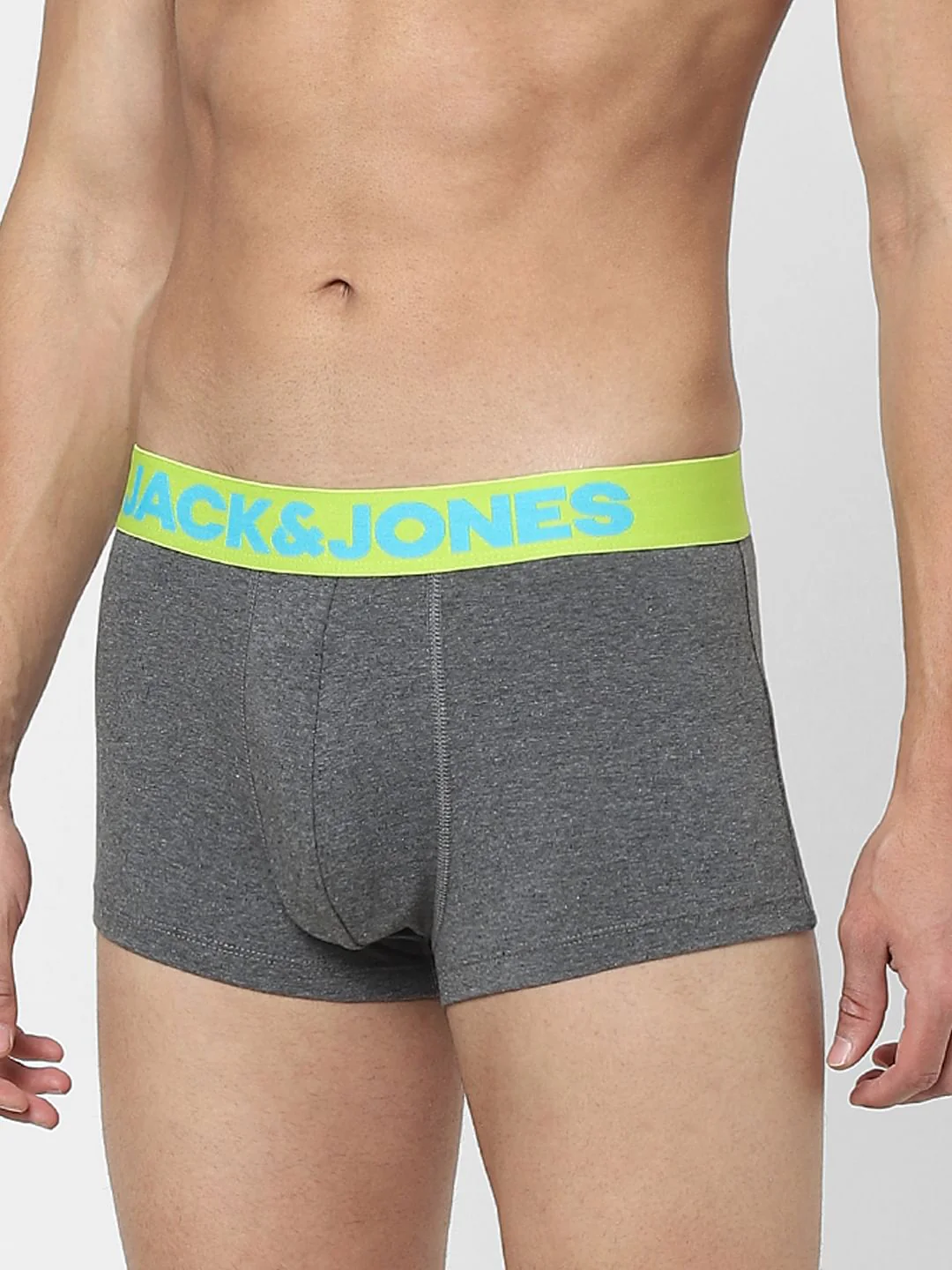 Grey Logo Print Trunks - Image 2