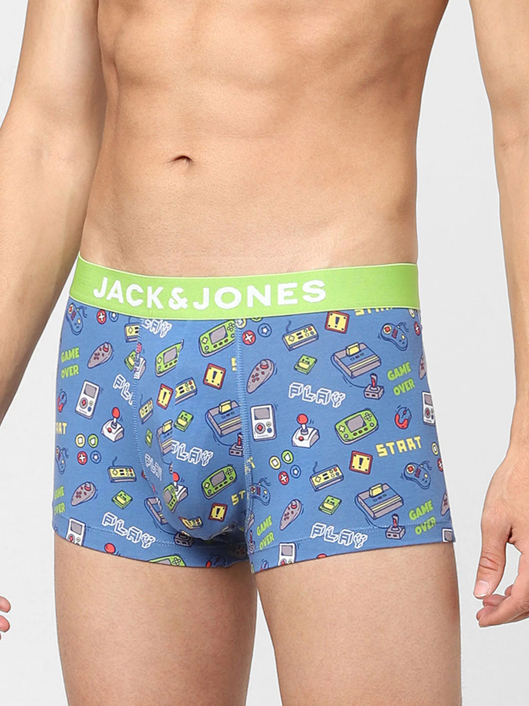 Blue Graphic Print Trunks - Image 2