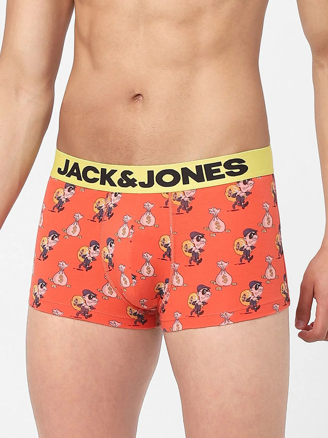 Orange Printed Trunks - Image 2
