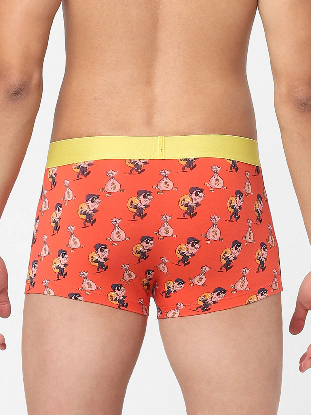 Orange Printed Trunks - Image 3
