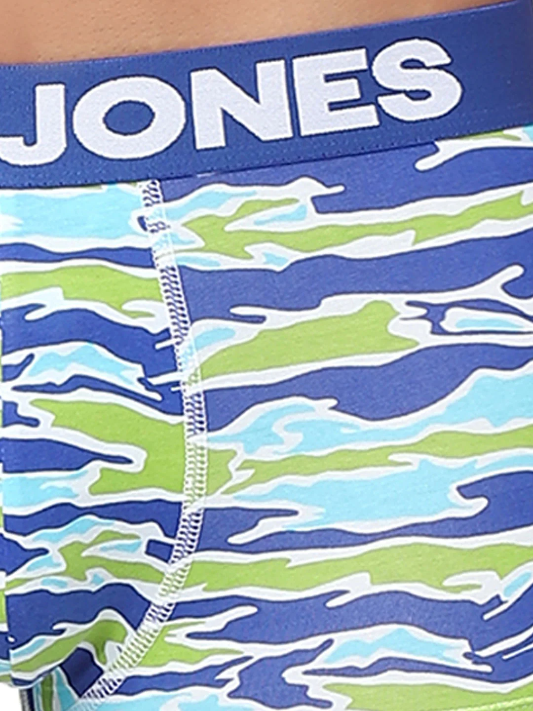 Blue Abstract Print Trunks - Image 4