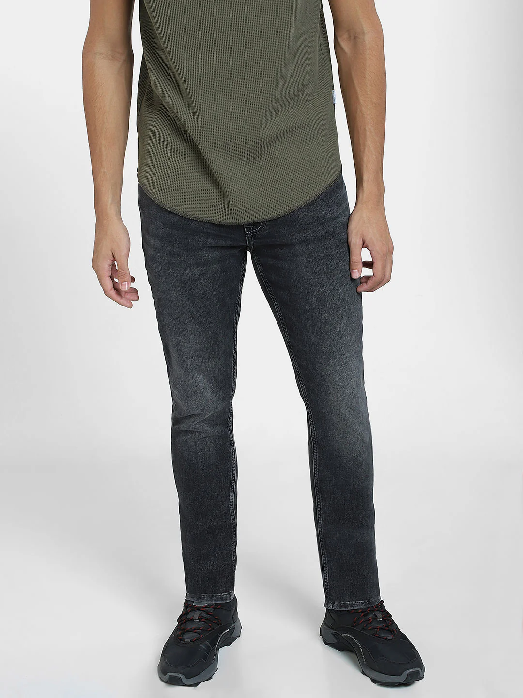 Grey Low Rise Glenn Slim Fit Jeans - Image 2