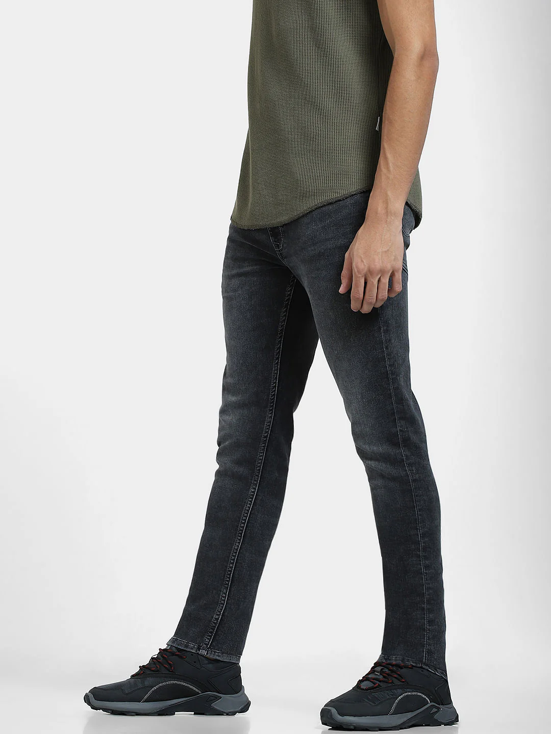Grey Low Rise Glenn Slim Fit Jeans - Image 3