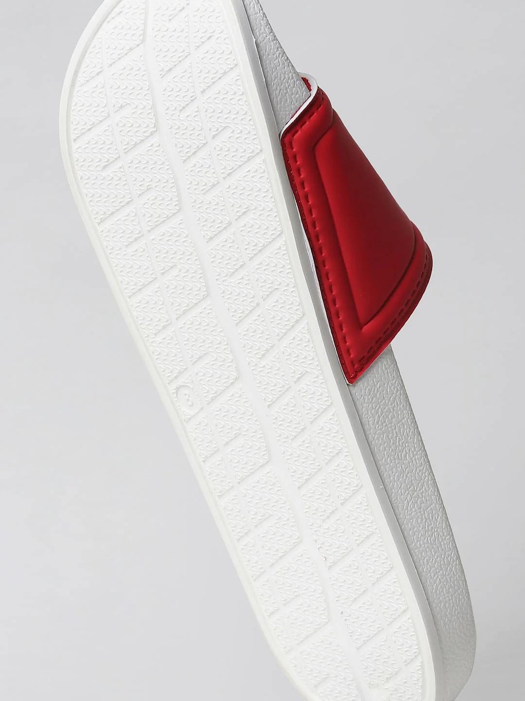 White & Red Logo Print Sliders - Image 10