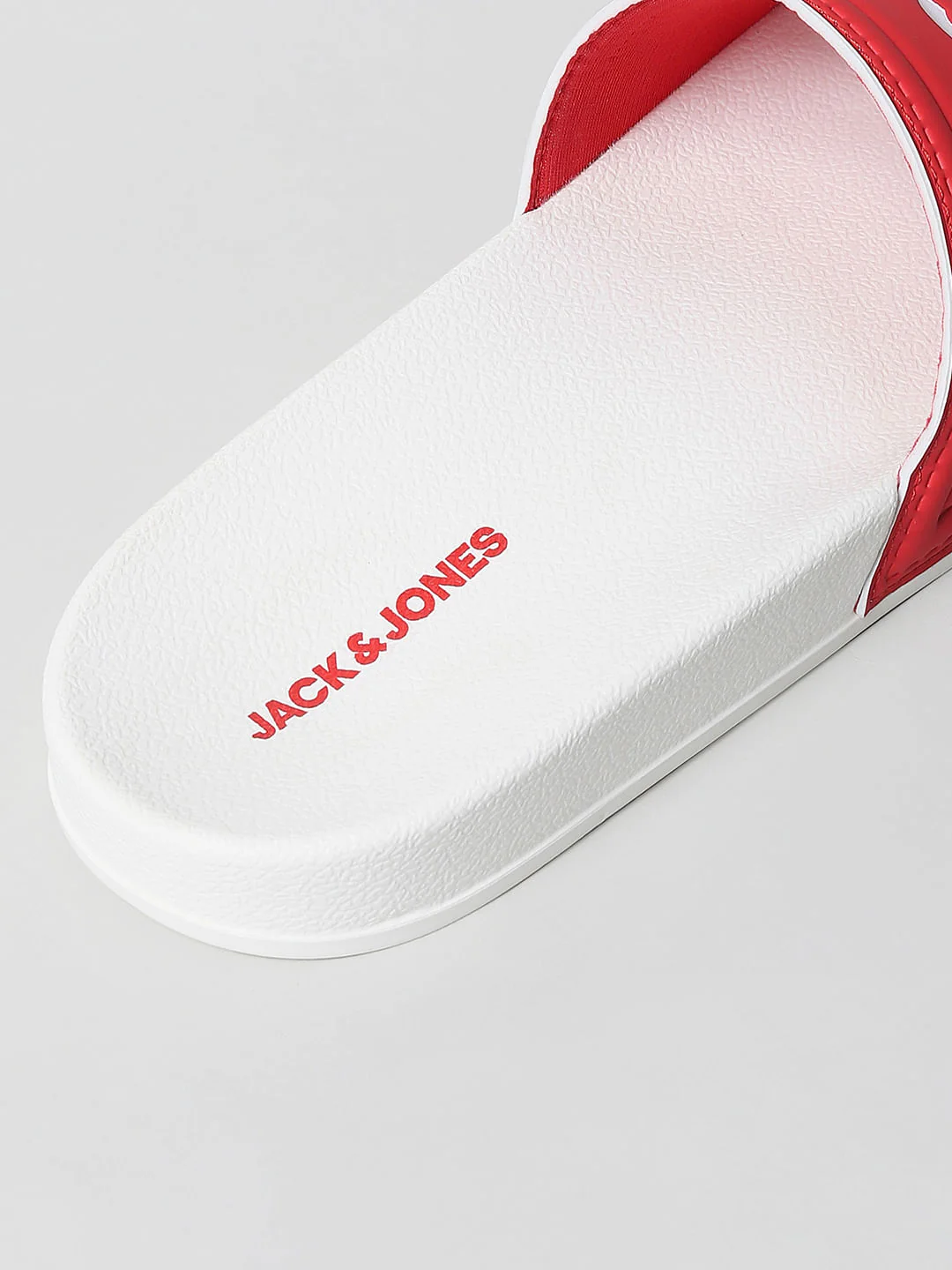 White & Red Logo Print Sliders - Image 12