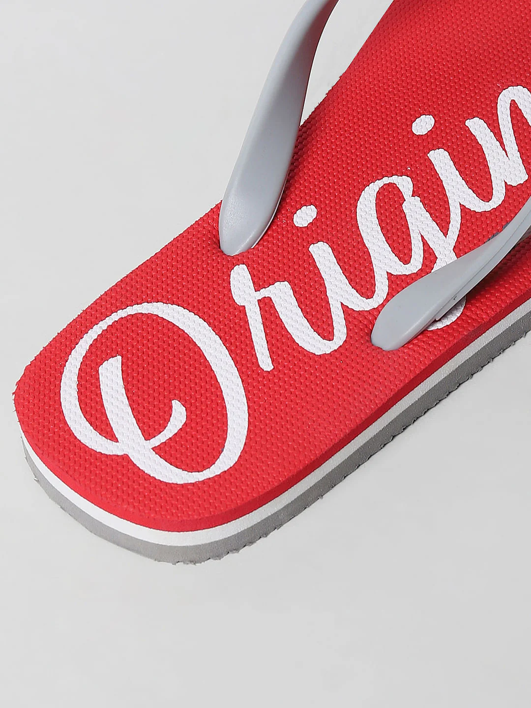 Red Logo Print Flip Flops - Image 12