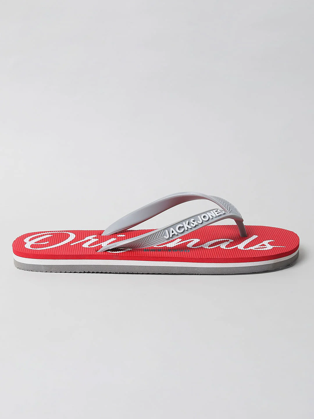 Red Logo Print Flip Flops - Image 2