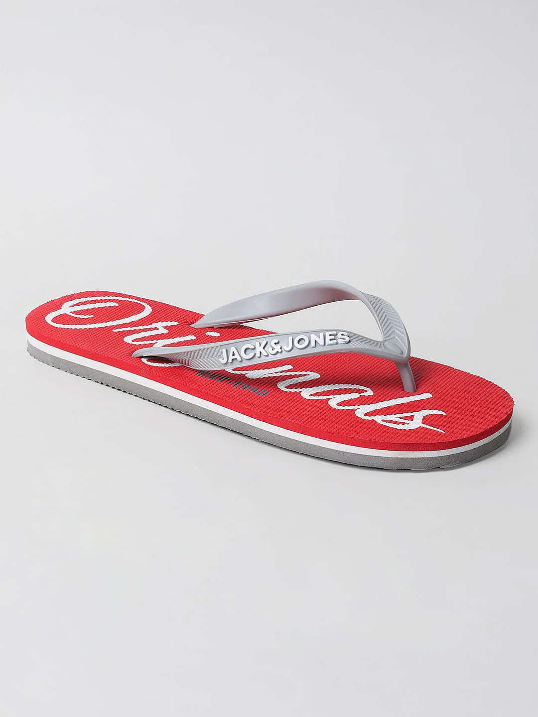 Red Logo Print Flip Flops - Image 3