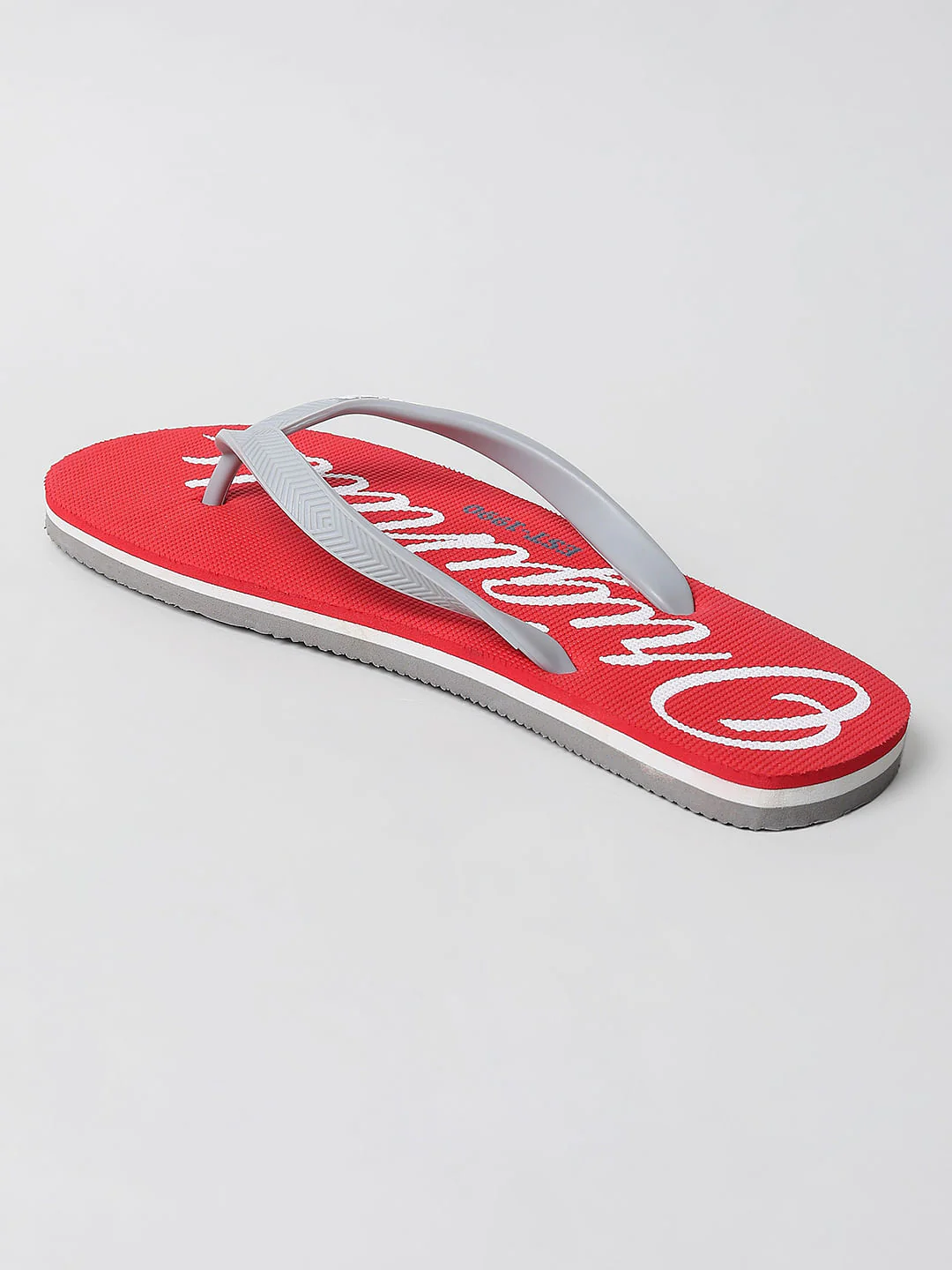 Red Logo Print Flip Flops - Image 5