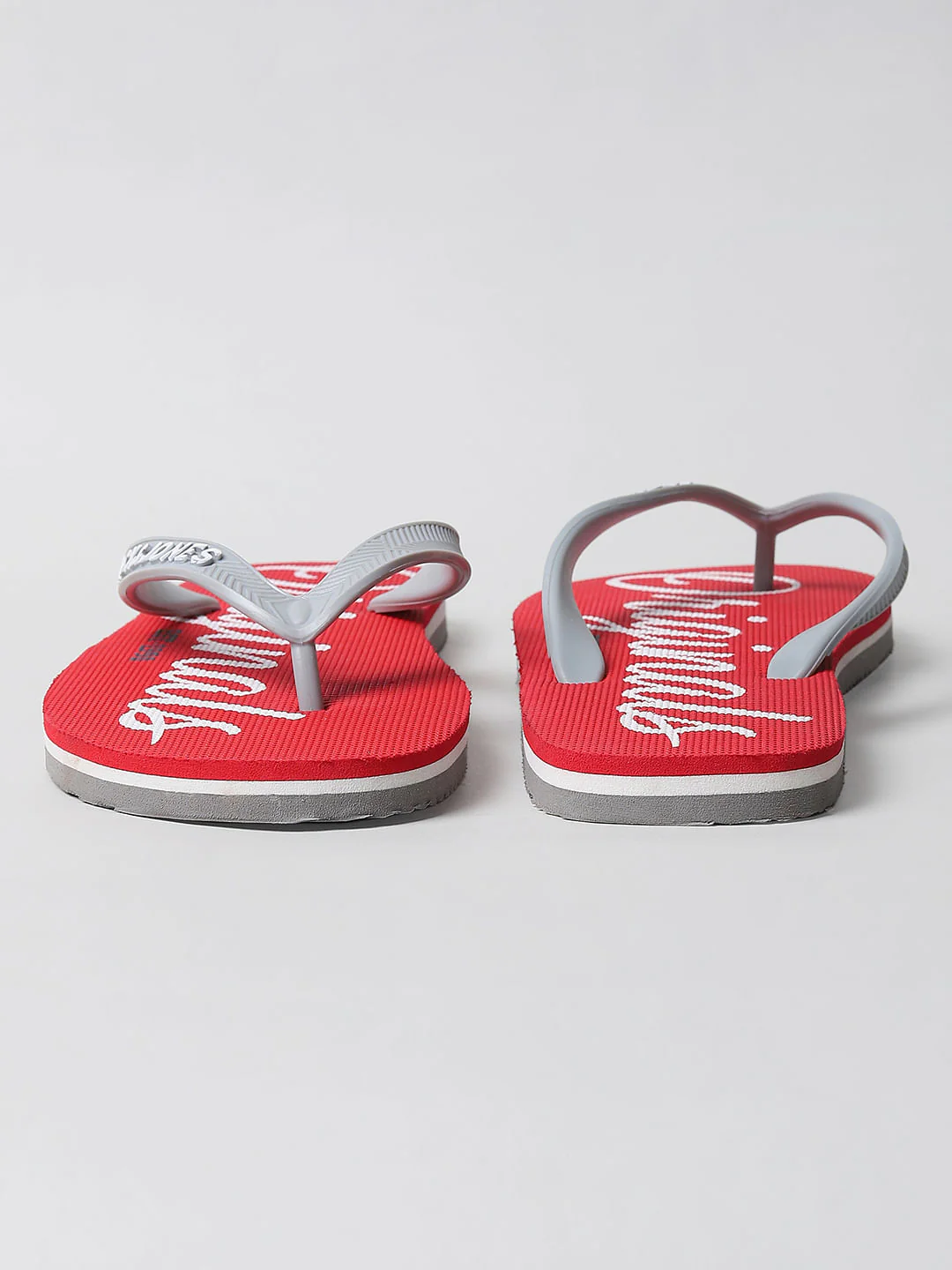 Red Logo Print Flip Flops - Image 8