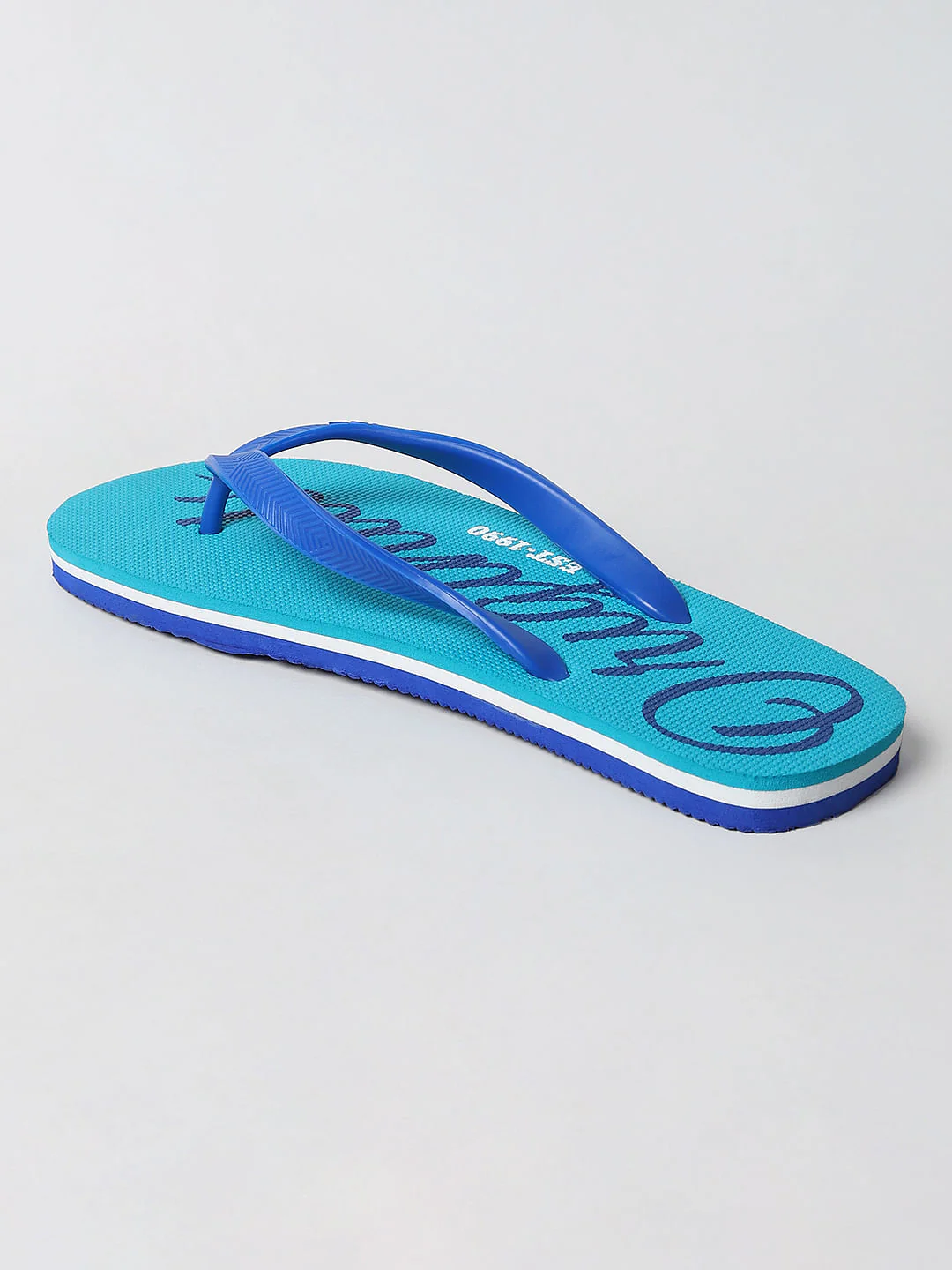 Blue Logo Print Flip Flops - Image 5