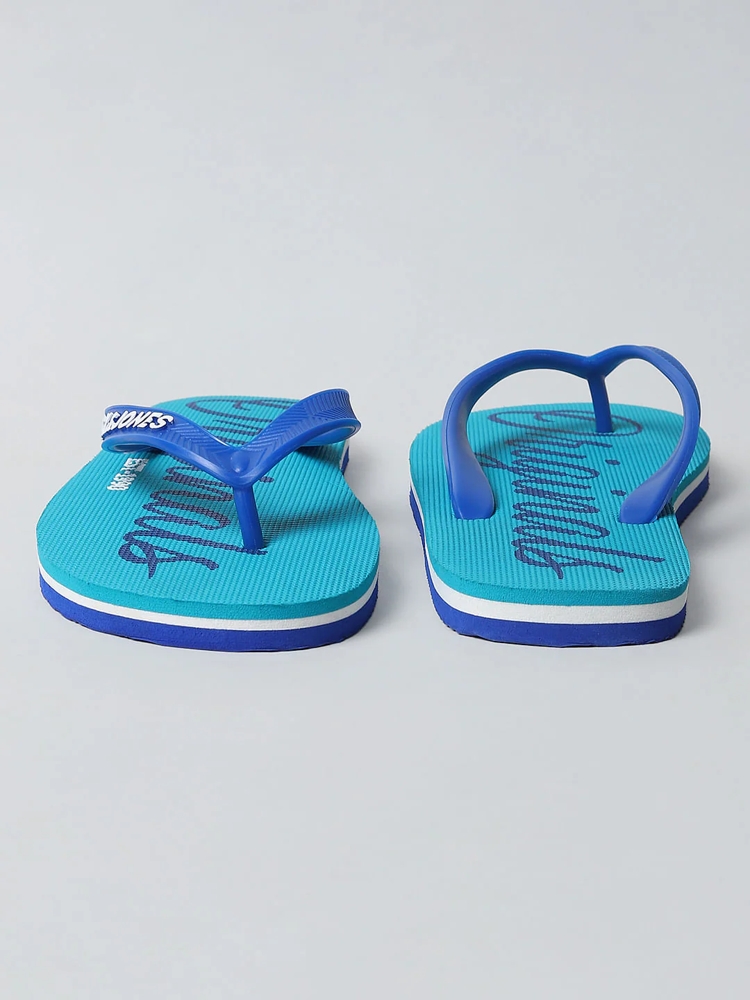 Blue Logo Print Flip Flops - Image 8