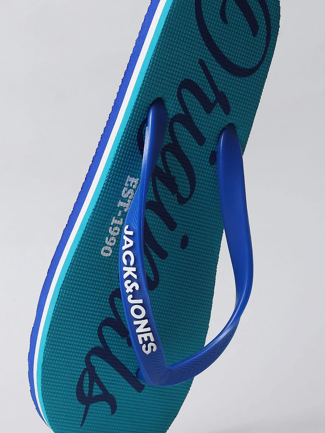 Blue Logo Print Flip Flops - Image 9