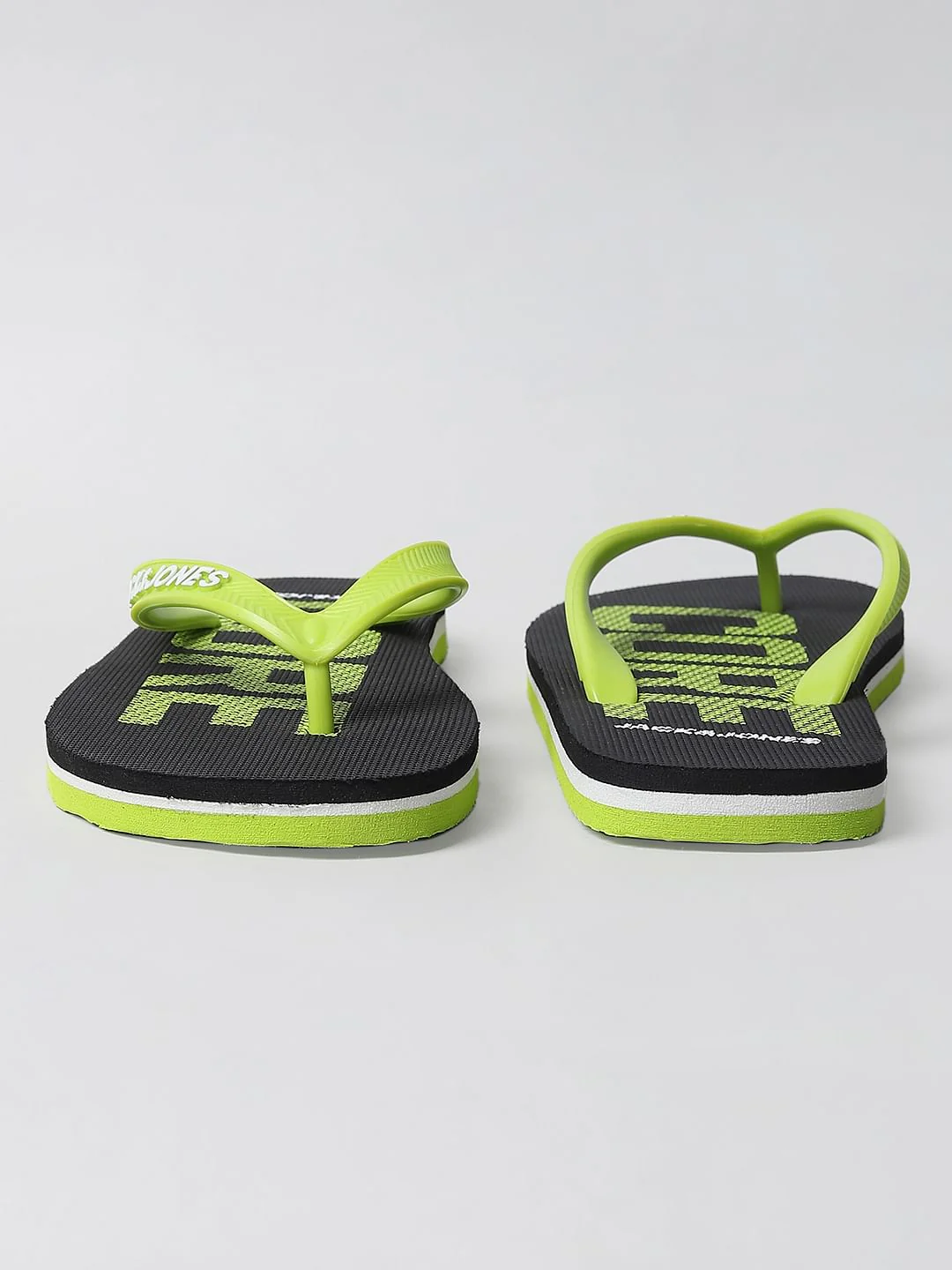 Green Logo Print Flip Flops - Image 8