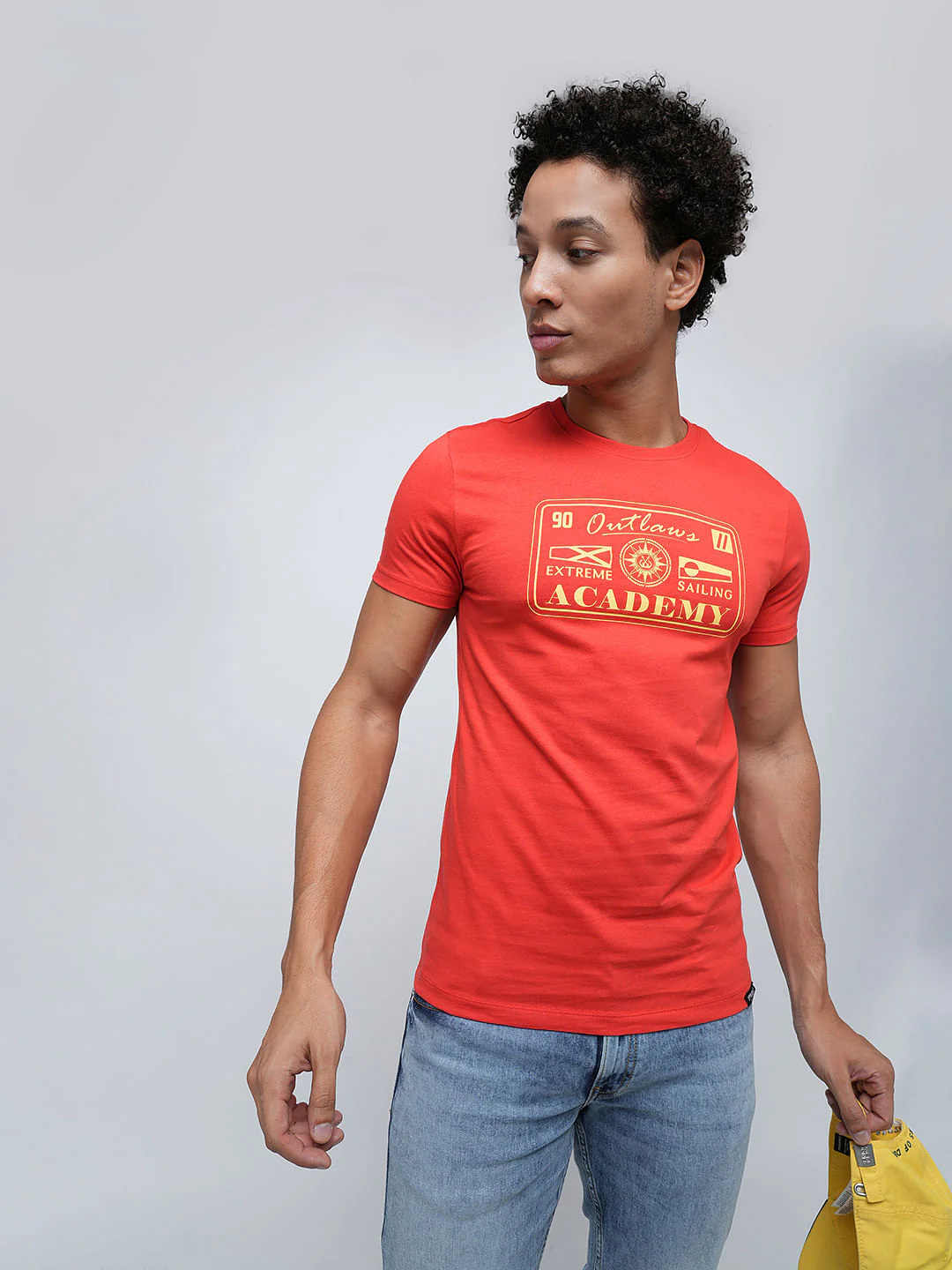 PRODUKT by JACK&JONES Red Printed Crew Neck T-shirt
