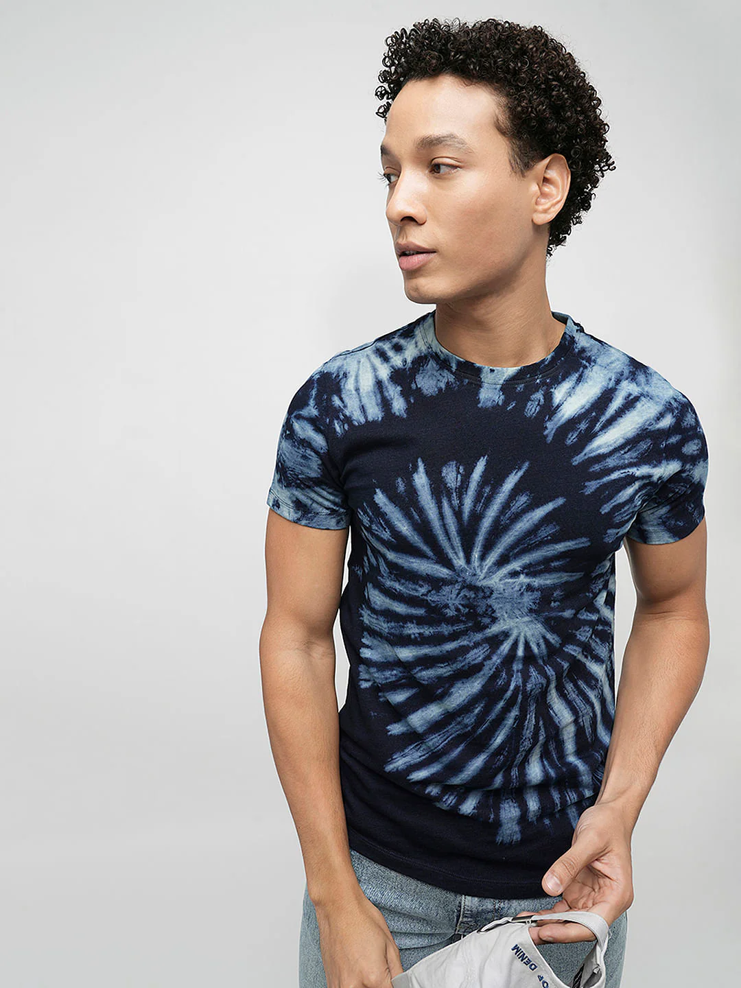 PRODUKT by JACK&JONES Blue Printed Crew Neck T-shirt