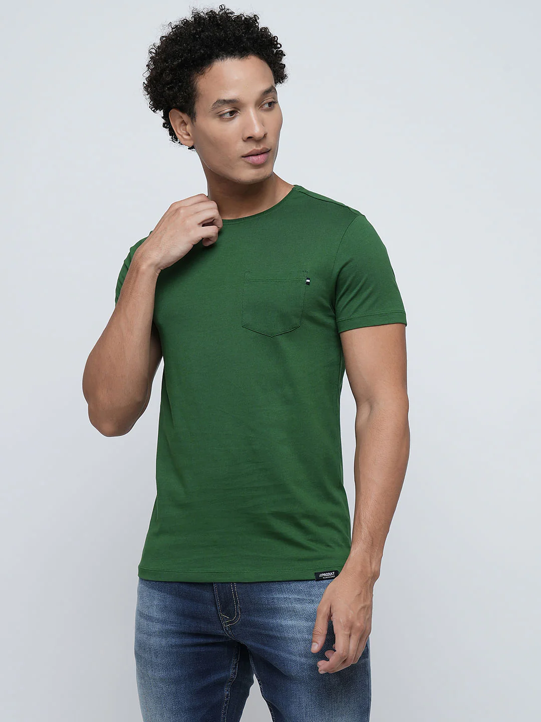 PRODUKT by JACK&JONES Green Crew Neck T-shirt - Image 2