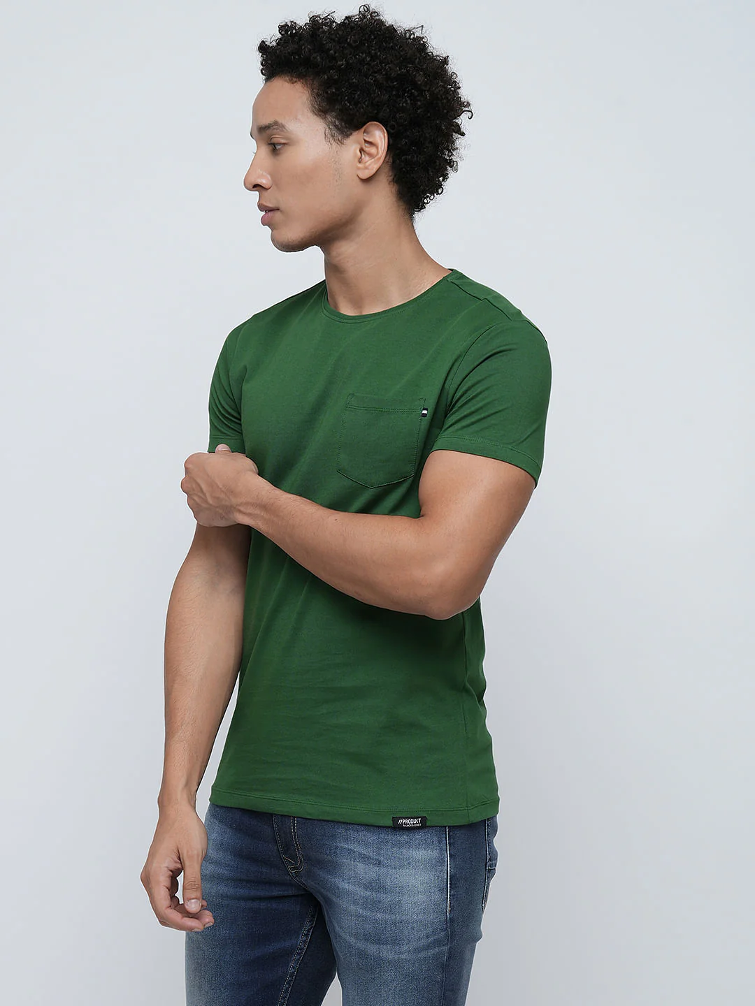 PRODUKT by JACK&JONES Green Crew Neck T-shirt - Image 3