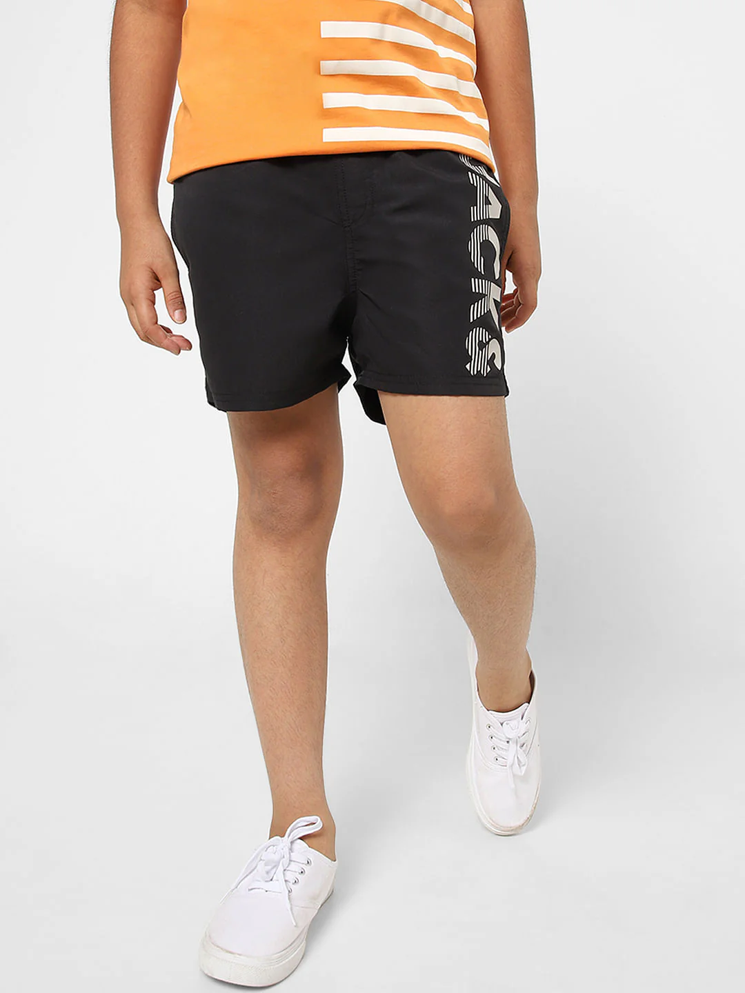 BOYS Black Low Rise Swimshorts - Image 2