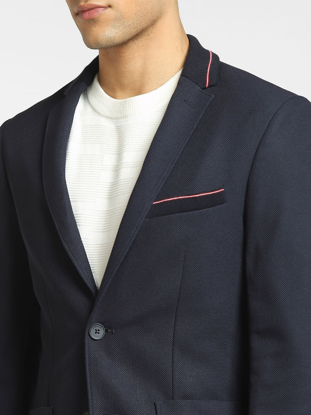 Navy Blue Double Button Blazer - Image 5