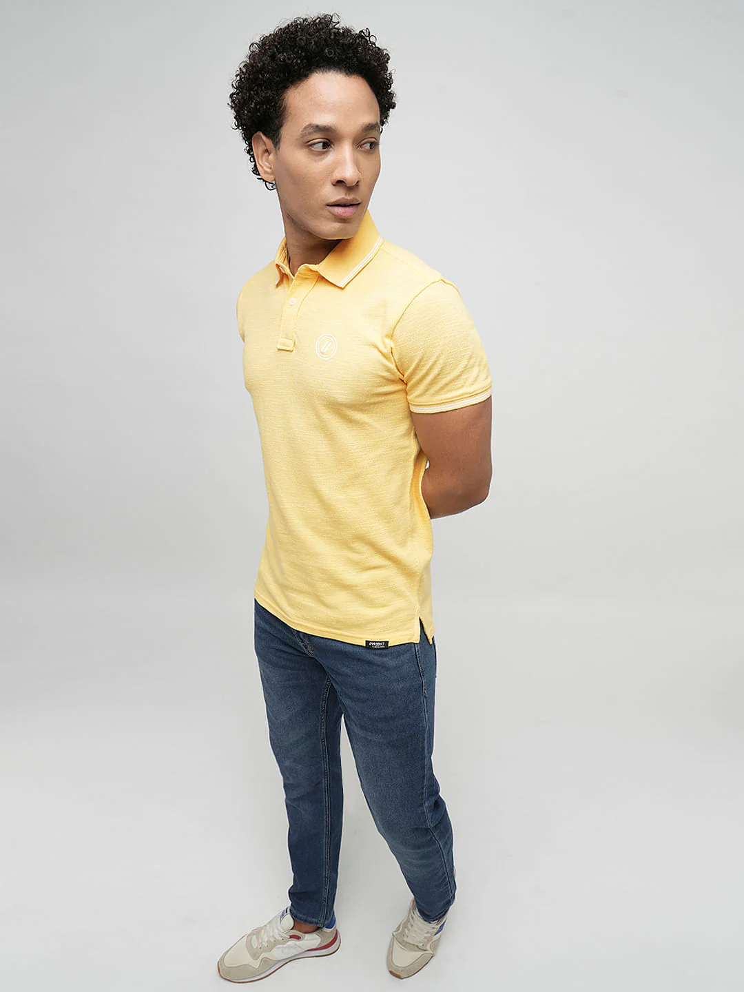 PRODUKT by JACK&JONES Light Yellow Cotton Polo
