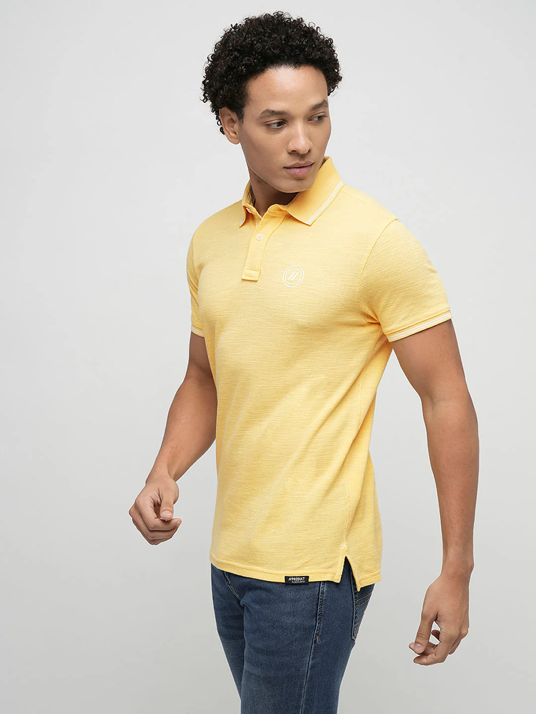 PRODUKT by JACK&JONES Light Yellow Cotton Polo - Image 3