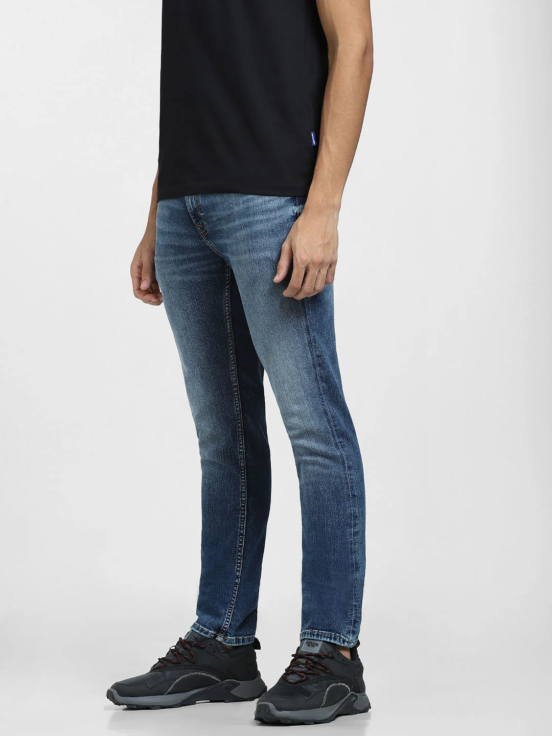 Blue Low Rise Ben Skinny Jeans - Image 3