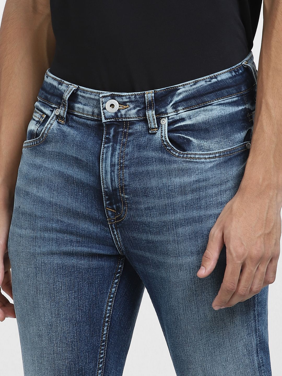 Blue Low Rise Ben Skinny Jeans - Image 5