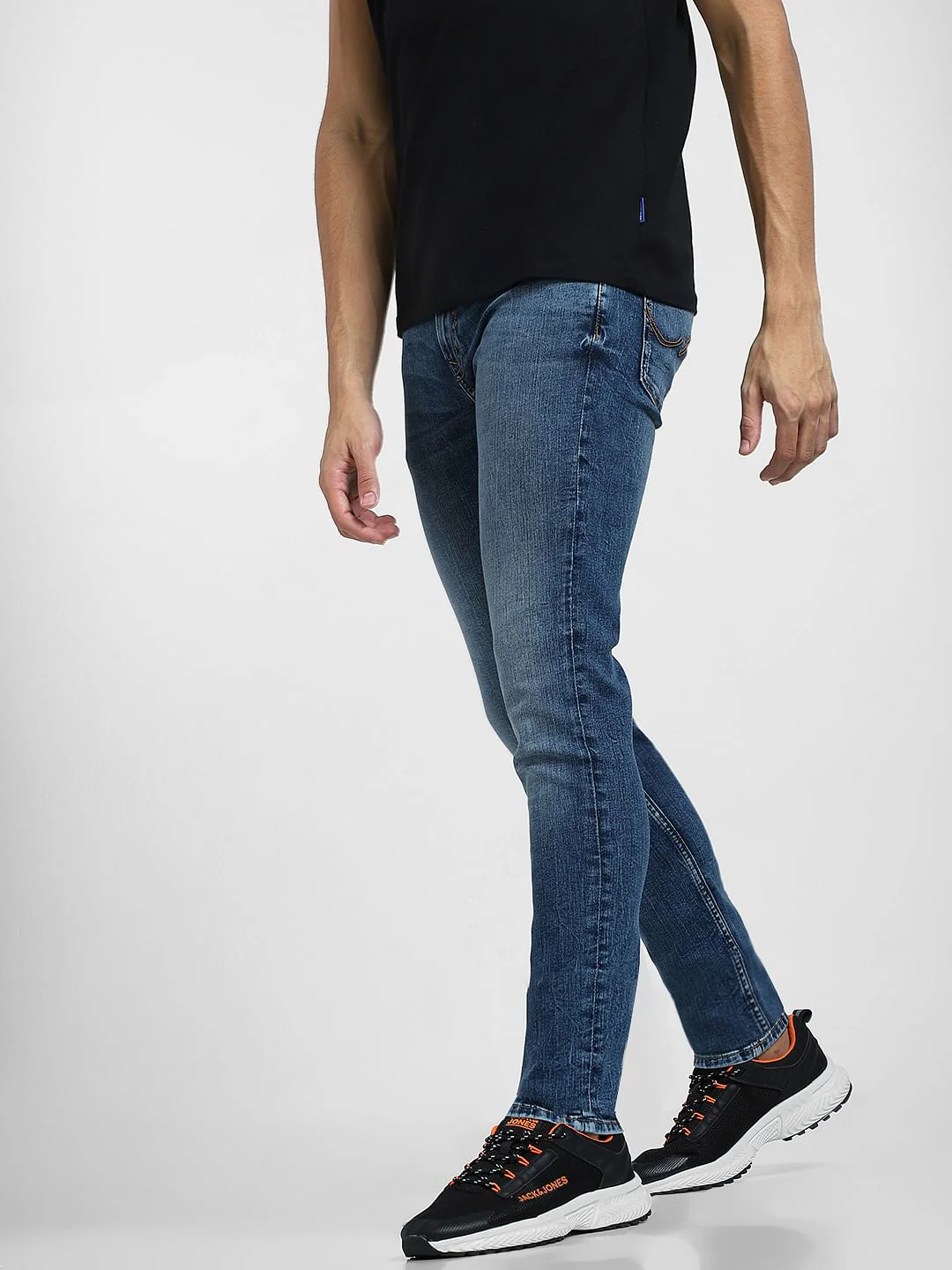 Blue Low Rise Ben Skinny Jeans - Image 3