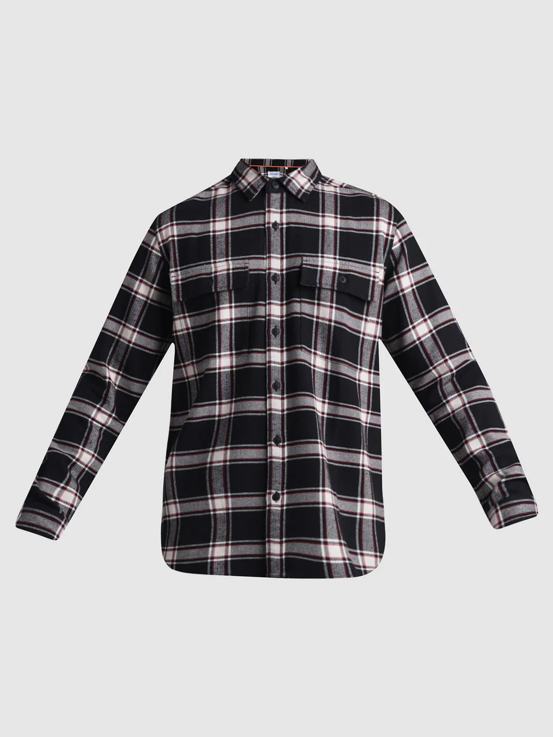 Black Check Print Full Sleeves Shirt - Image 7